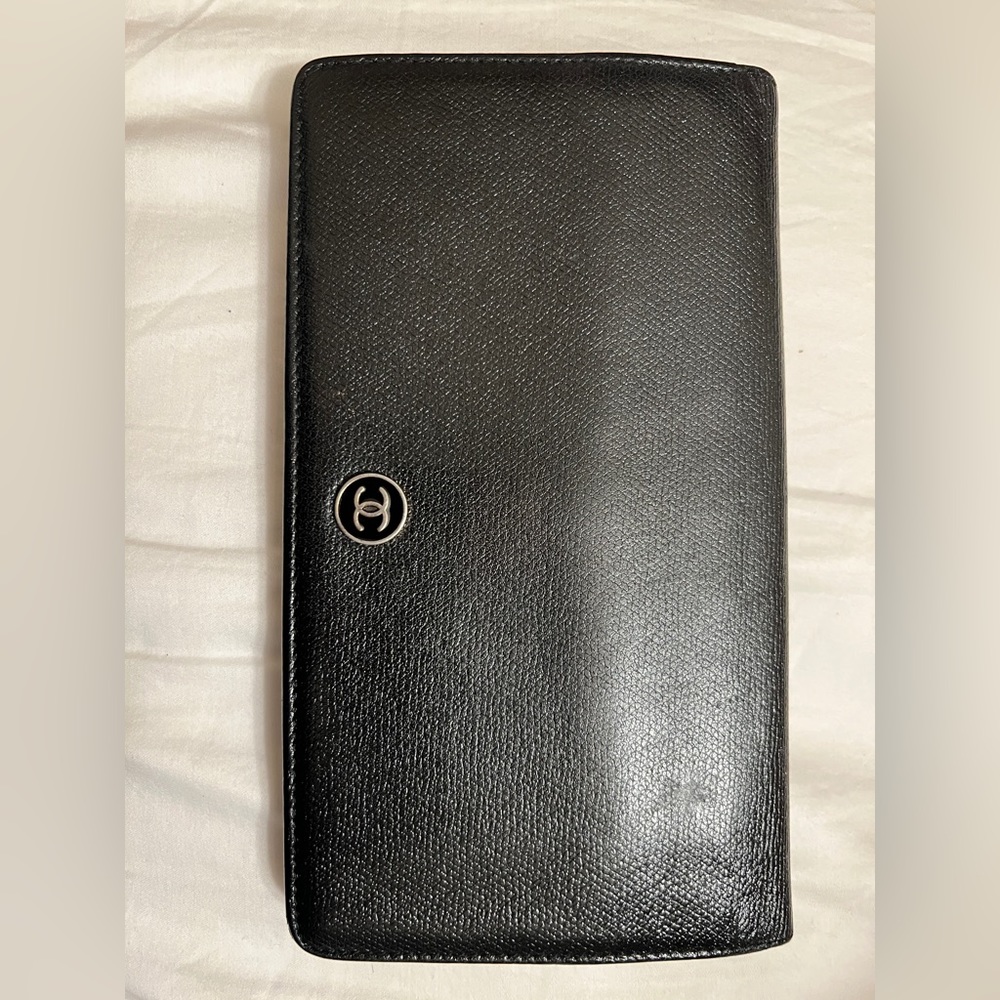 Black Chanel wallet, used